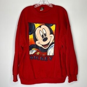 Vintage Mickey Unlimited Red Crewneck Sweatshirt USA 2XL